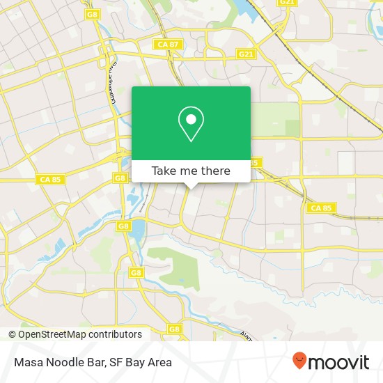 Masa Noodle Bar map