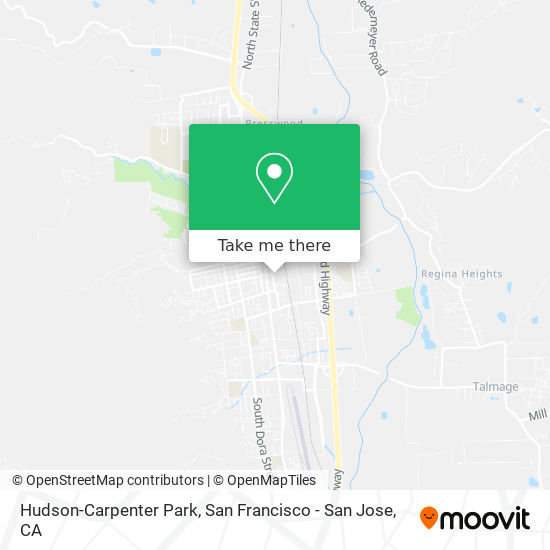 Hudson-Carpenter Park map