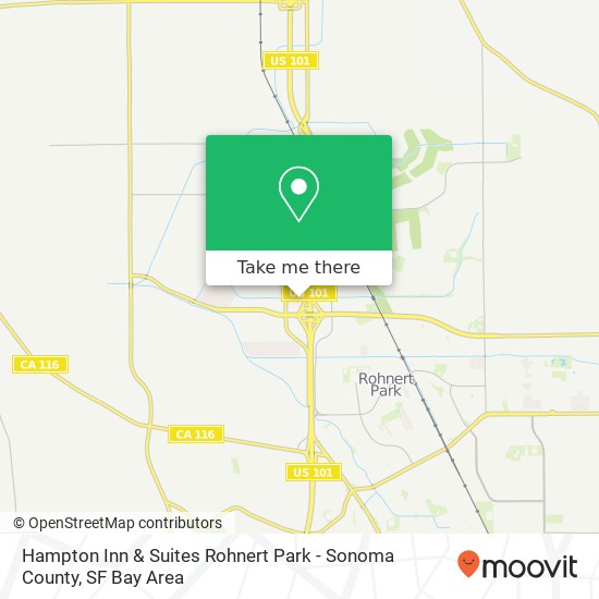 Mapa de Hampton Inn & Suites Rohnert Park - Sonoma County