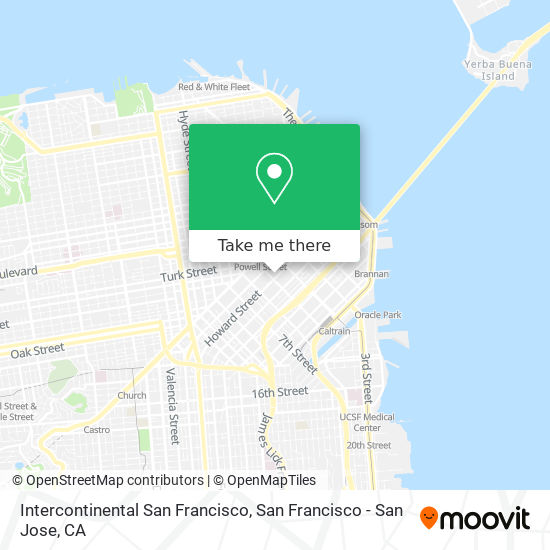 Intercontinental San Francisco map