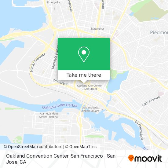 Oakland Convention Center map