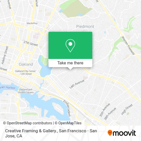 Creative Framing & Gallery. map
