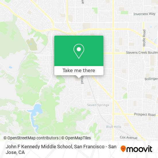 Mapa de John F Kennedy Middle School