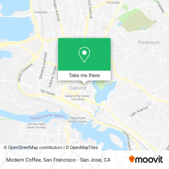 Mapa de Modern Coffee