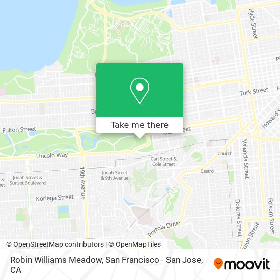 Robin Williams Meadow map