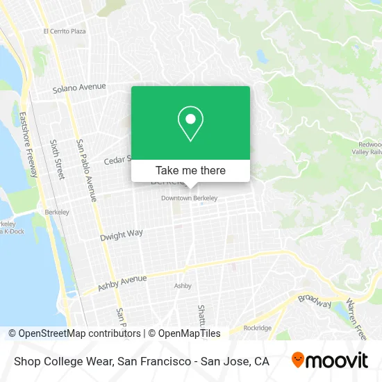 Shop College Wear map
