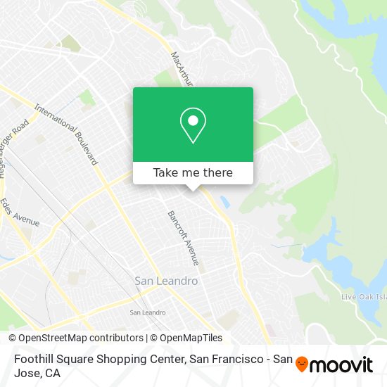 Mapa de Foothill Square Shopping Center