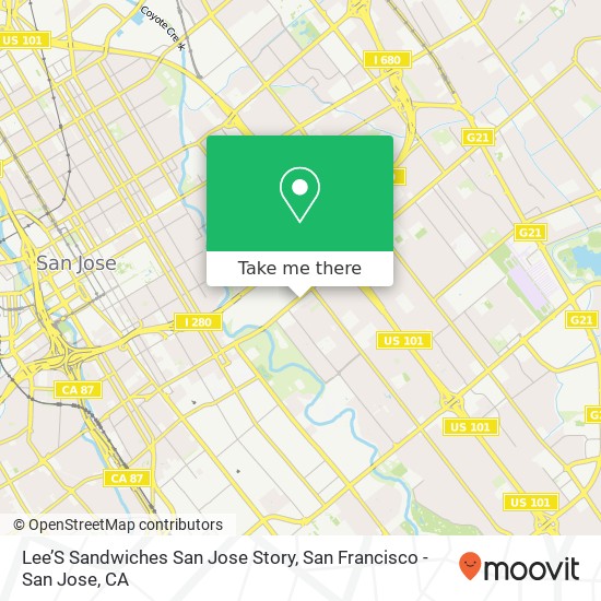 Lee’S Sandwiches San Jose Story map