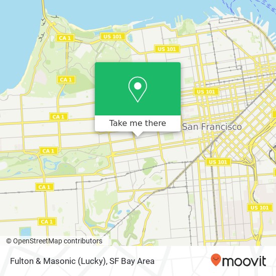 Fulton & Masonic (Lucky) map