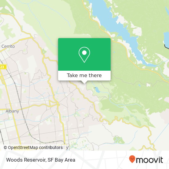 Mapa de Woods Reservoir