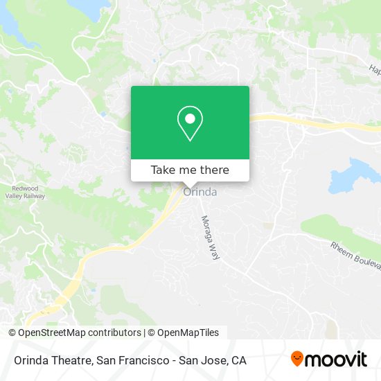 Mapa de Orinda Theatre