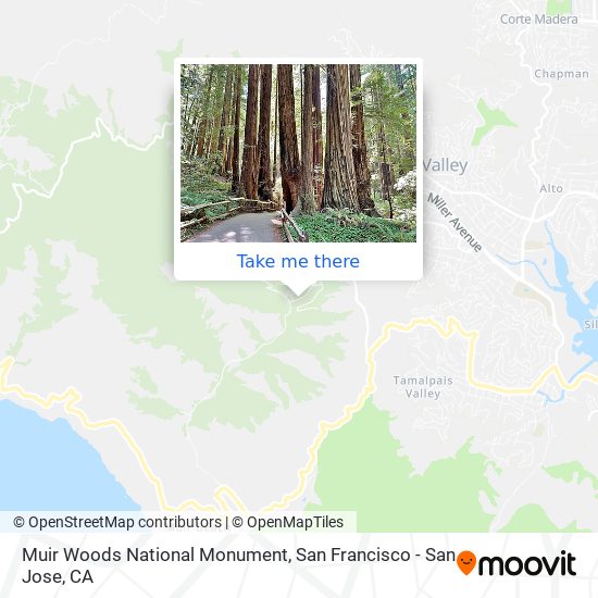 Muir Woods National Monument map