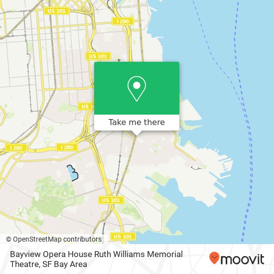 Mapa de Bayview Opera House Ruth Williams Memorial Theatre