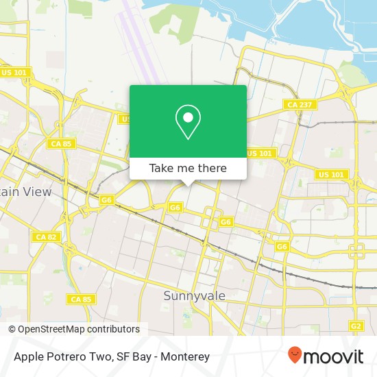 Apple Potrero Two map