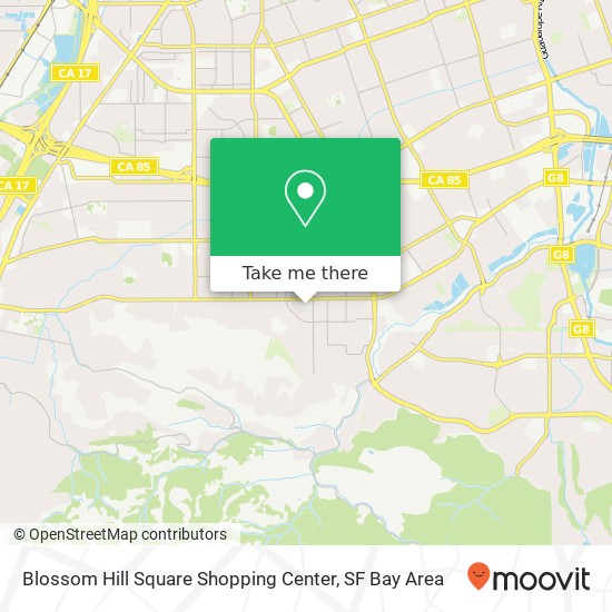 Mapa de Blossom Hill Square Shopping Center