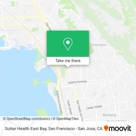 Sutter Health East Bay map