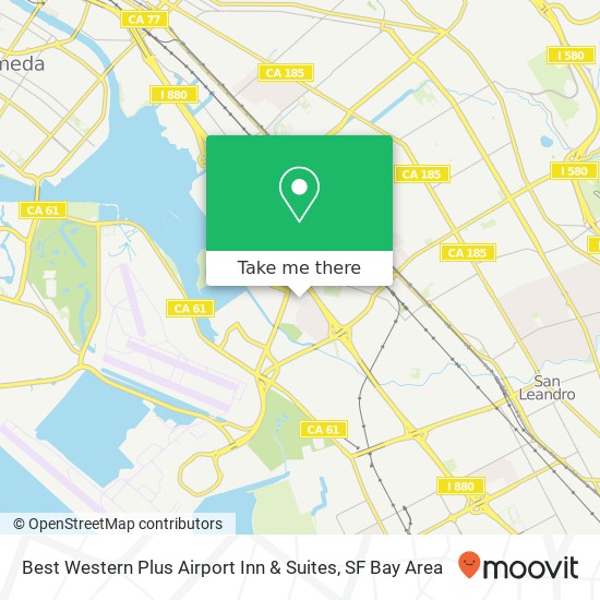 Best Western Plus Airport Inn & Suites map