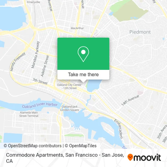 Commodore Apartments map