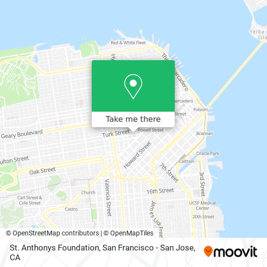 Mapa de St. Anthonys Foundation