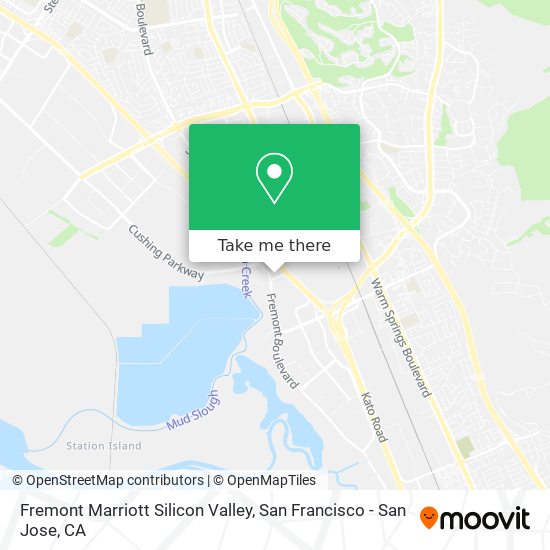 Fremont Marriott Silicon Valley map