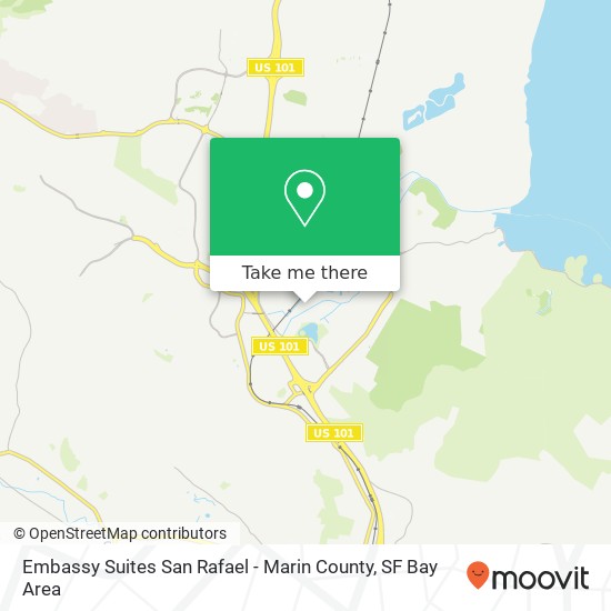 Mapa de Embassy Suites San Rafael - Marin County