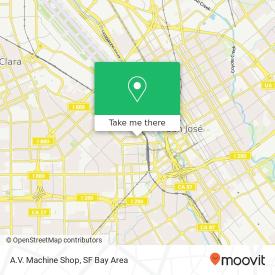 A.V. Machine Shop map