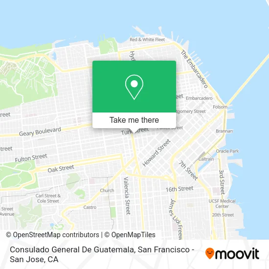 Mapa de Consulado General De Guatemala