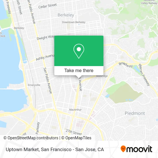 Mapa de Uptown Market
