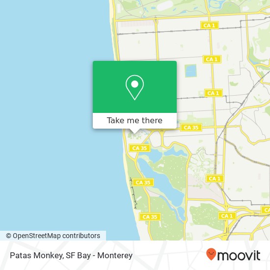 Patas Monkey map