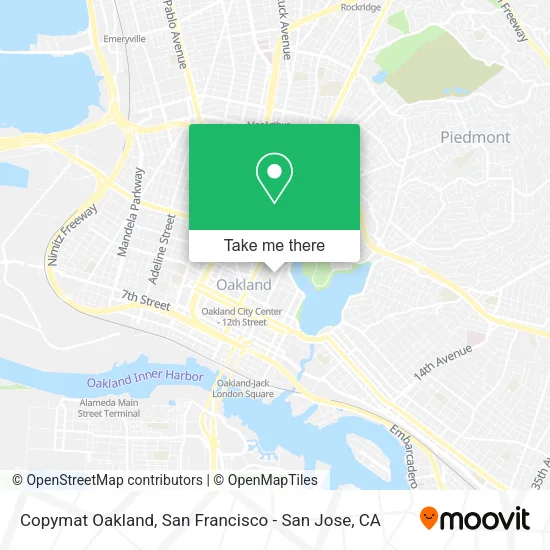 Copymat Oakland map