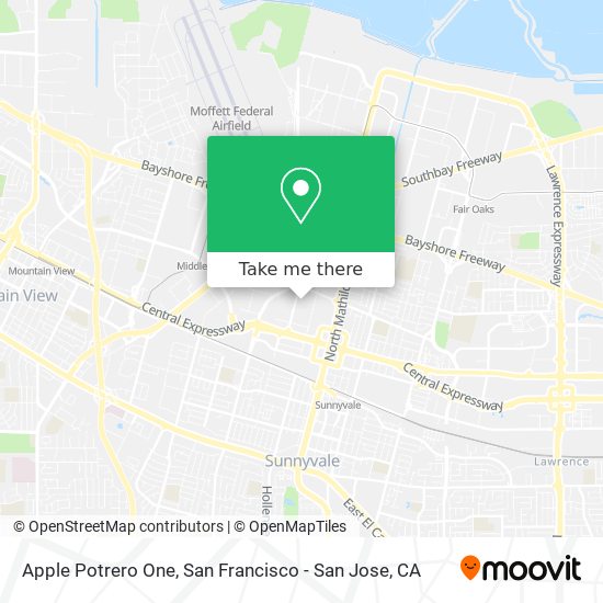 Apple Potrero One map