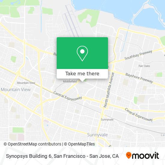 Synopsys Building 6 map