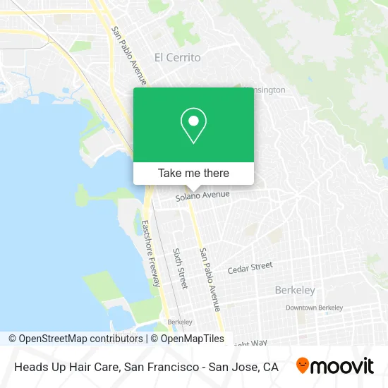 Mapa de Heads Up Hair Care