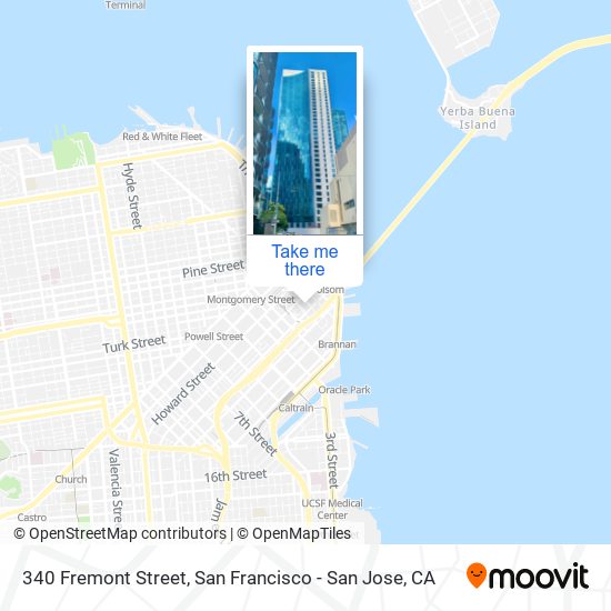 340 Fremont Street map