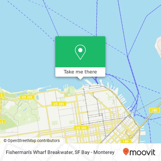 Fisherman's Wharf Breakwater map