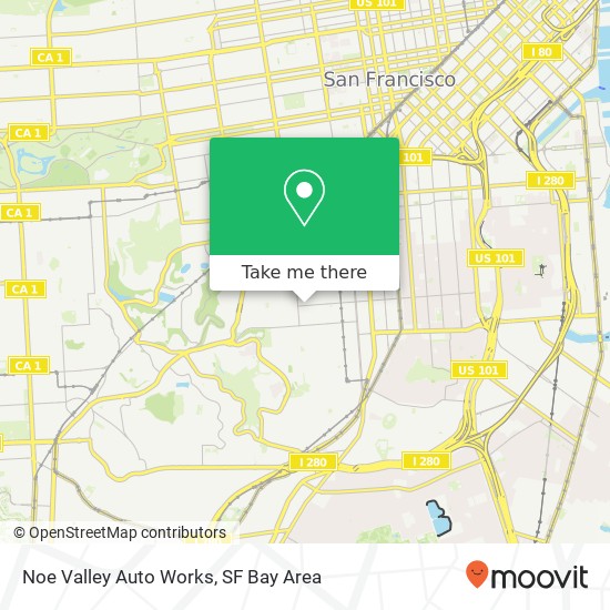 Noe Valley Auto Works map