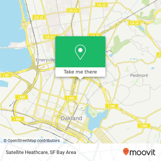 Satellite Heathcare map