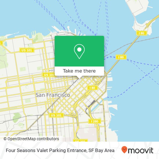 Four Seasons Valet Parking Entrance map