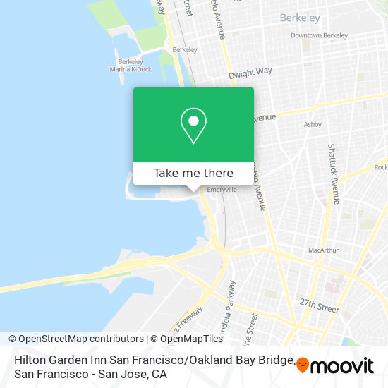 Mapa de Hilton Garden Inn San Francisco / Oakland Bay Bridge