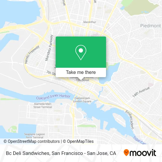 Mapa de Bc Deli Sandwiches