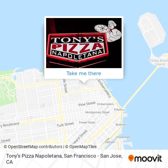 Tony's Pizza Napoletana map