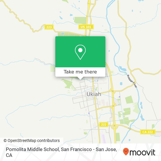 Mapa de Pomolita Middle School