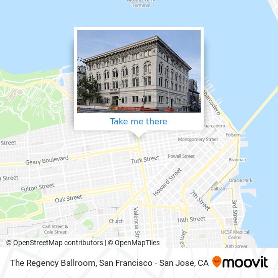 Mapa de The Regency Ballroom