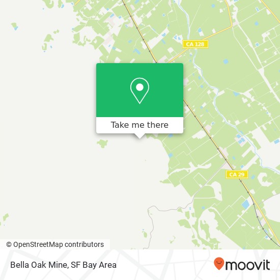 Mapa de Bella Oak Mine