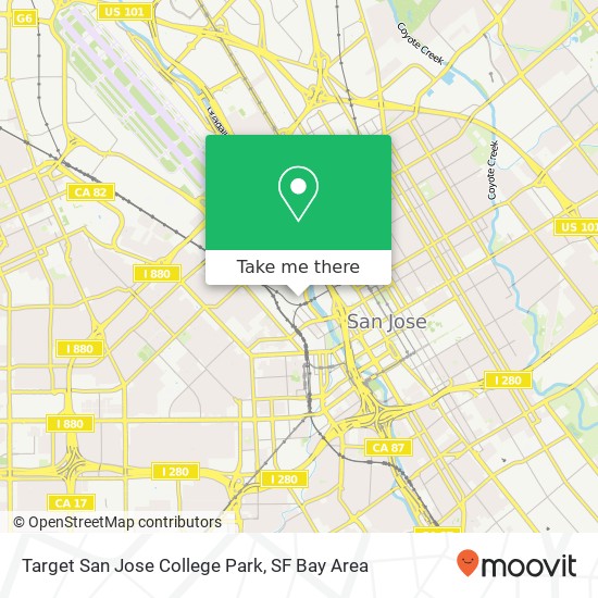 Target San Jose College Park map