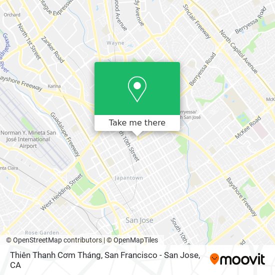 How to get to Thiên Thanh Cơm Tháng in San Jose by Bus, Train or Light Rail?
