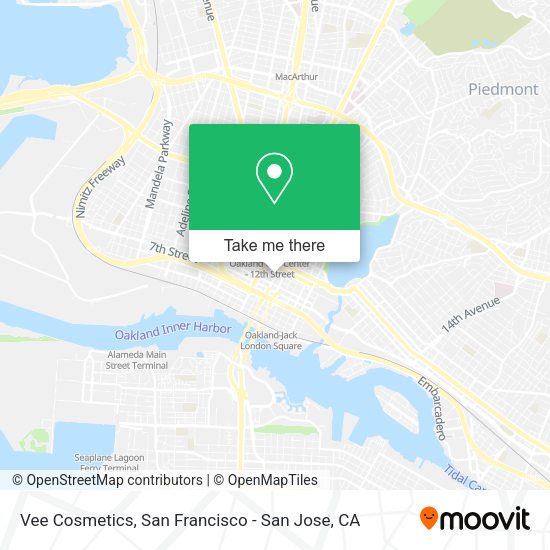 Vee Cosmetics map