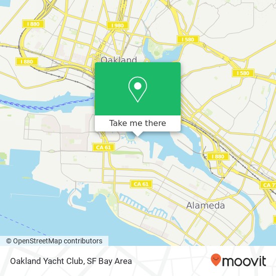 Oakland Yacht Club map