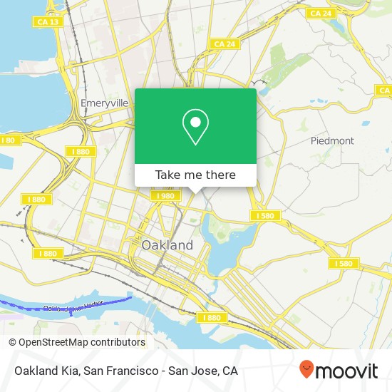 Oakland Kia map