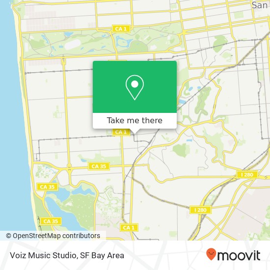 Voiz Music Studio map